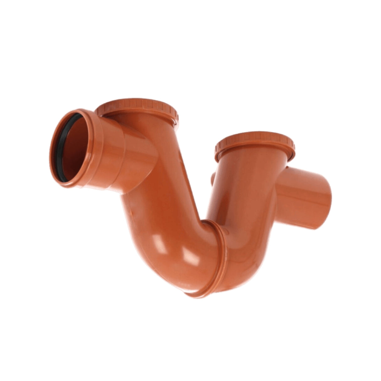 Sifon antimiros pentru fose septice, canalizarea exterioara are diametrul de Ø 110mm.
Este prevazut pentru refluxul de mirosuri din canalizare.