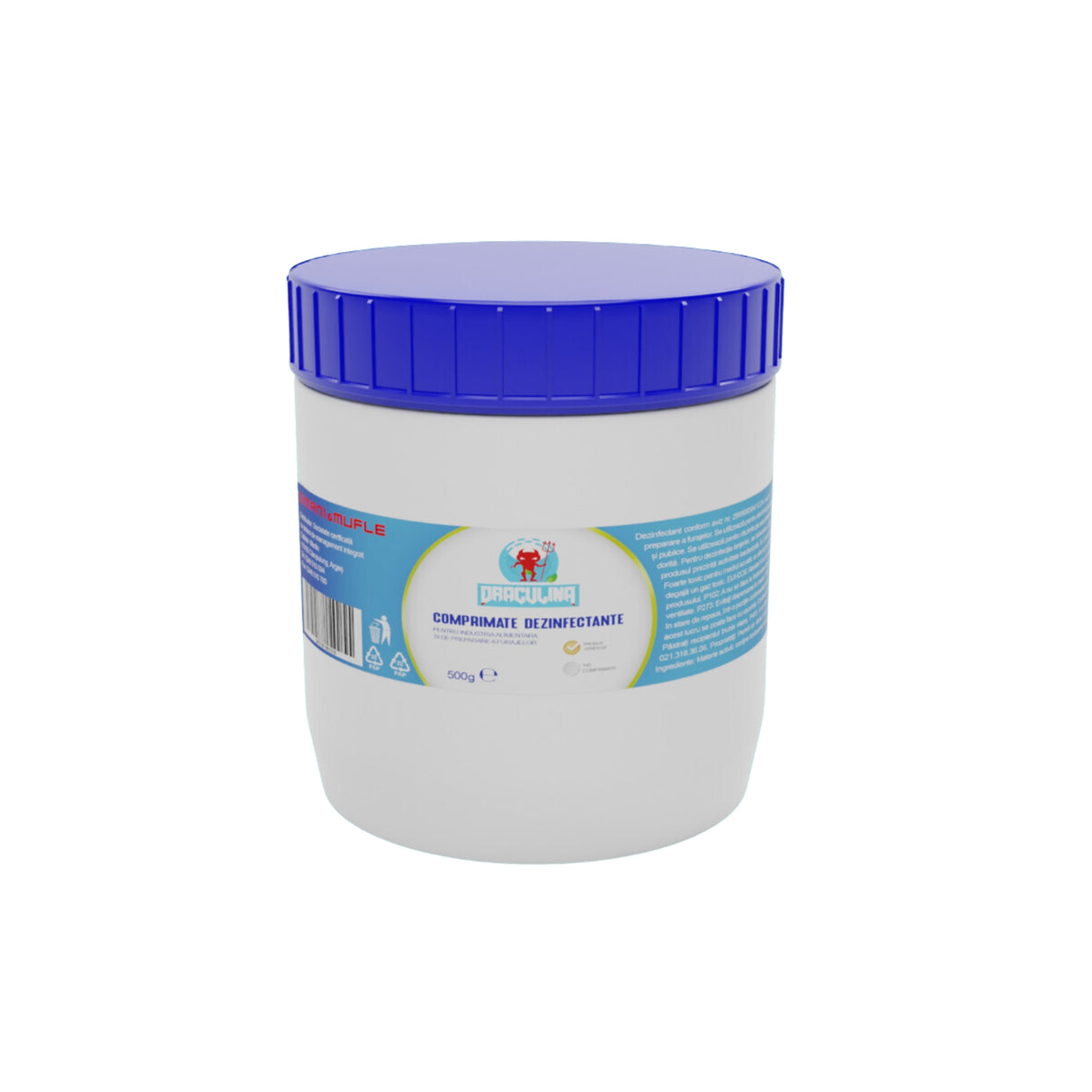 Comprimate dezinfectante Draculina CLOR, ambalaj de 500 g