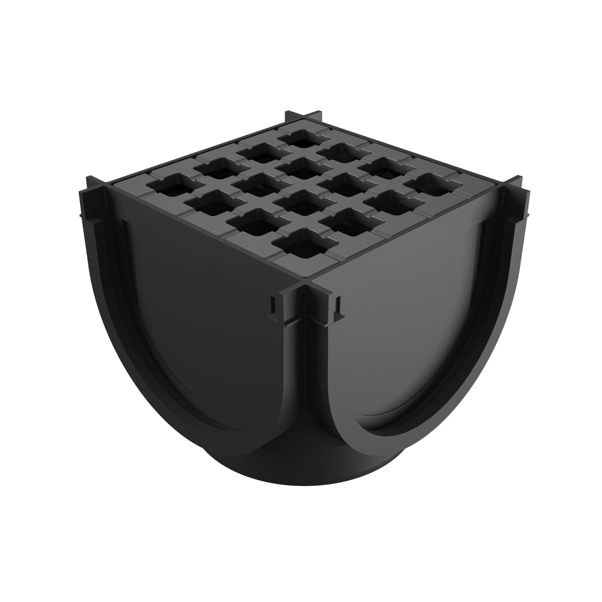 Kit Minicamin si Sifon GM RainPlus/ GM RainPro H70 cu Gratar din Fonta Ductila, Clasa de incarcare B125/C250 - Solutie de drenaj eficienta, rezistenta la coroziune, ideala pentru aplicatii cu trafic moderat si greu.