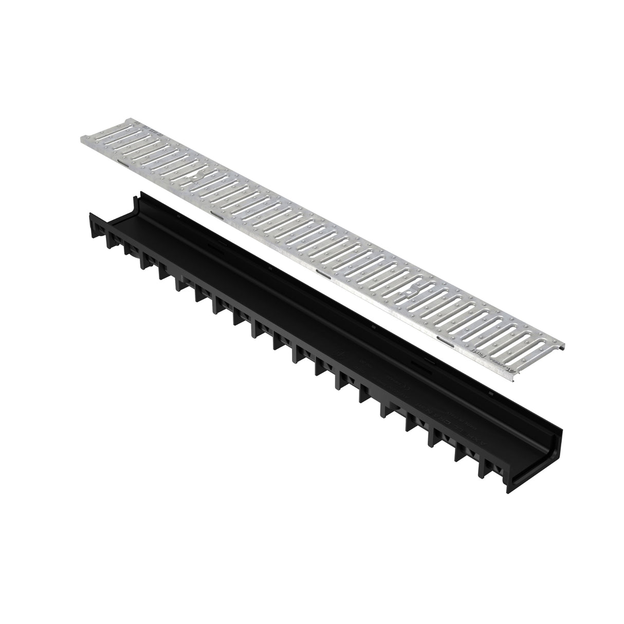 Rigola drenaj GM Rain H30 cu gratar din otel zincat, destinata utilizarii in exterior. Dimensiuni: 1000 mm lungime, 120 mm latime, 54.5 mm inaltime. Clasa de incarcare A15 potrivita pentru zone pietonale si rezidentiale.