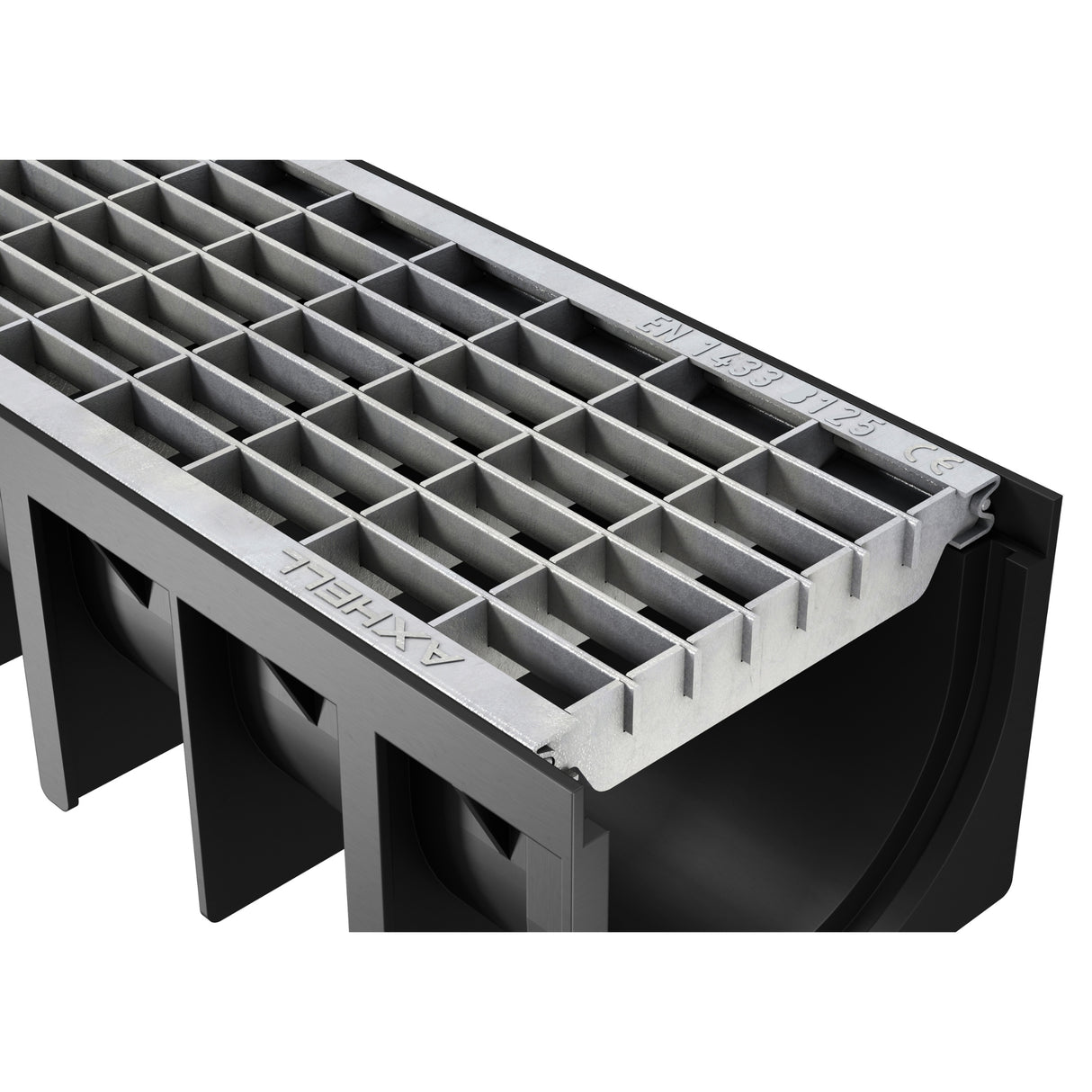 Rigola drenaj GM Rain H70 cu gratar din otel galvanizat, destinata utilizarii in exterior. Dimensiuni: 1000 mm lungime, 120 mm latime, 92 mm inaltime. Clasa de incarcare B125 potrivita pentru zone comerciale si industriale.