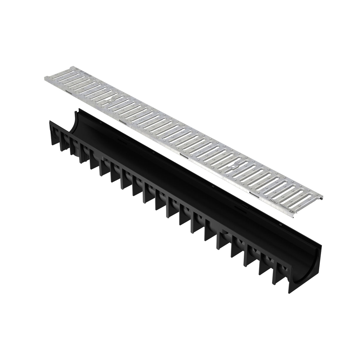 Rigola drenaj GM Rain H70 cu gratar din otel zincat, destinata utilizarii in exterior. Dimensiuni: 1000 mm lungime, 120 mm latime, 92 mm inaltime. Clasa de incarcare A15 potrivita pentru zone pietonale si rezidentiale.