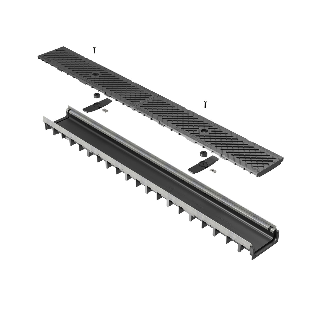 Rigola drenaj GM RainPro H30 cu gratar din PA, destinata utilizarii in exterior. Dimensiuni: 1000 mm lungime, 120 mm latime, 56 mm inaltime. Clasa de incarcare C250 potrivita pentru zone cu trafic intens, precum parcari si drumuri.