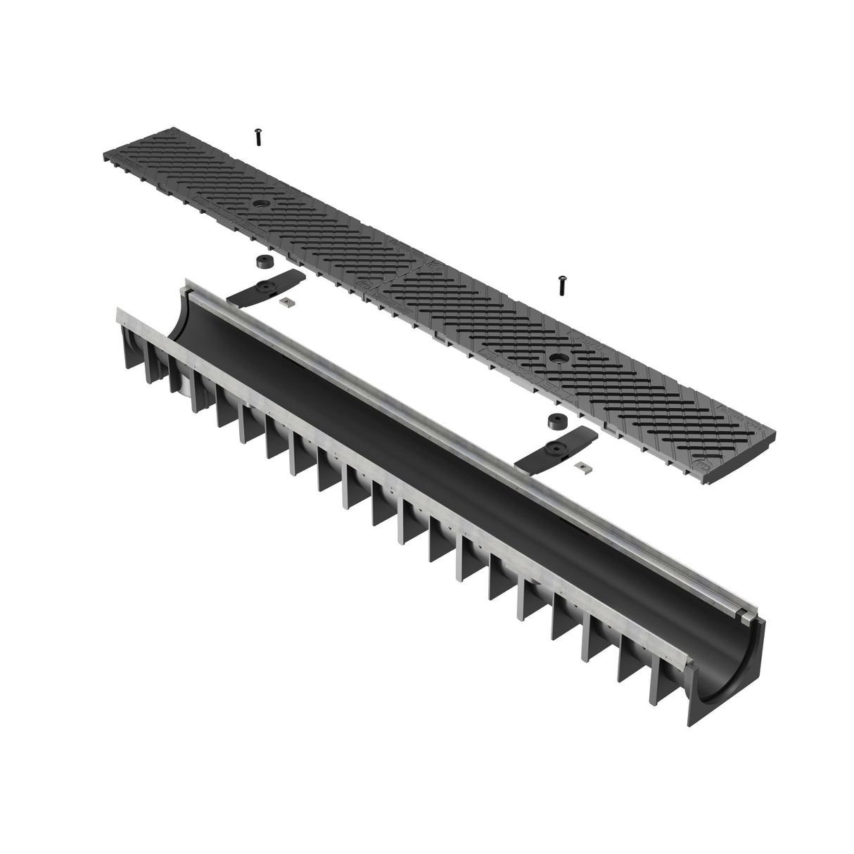 Rigola drenaj GM RainPro H70 cu gratar din material compozit, destinata utilizarii in exterior. Dimensiuni: 1000 mm lungime, 120 mm latime, 93.5 mm inaltime. Clasa de incarcare C250 potrivita pentru zone comerciale si industriale.