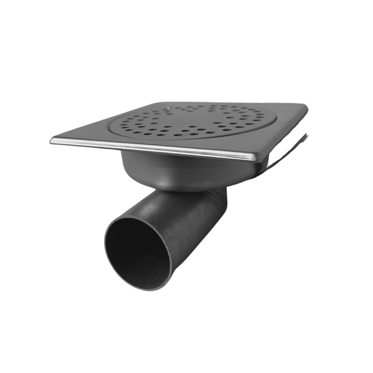 Sifon Asvox din oțel inoxidabil, pietonal, orizontal, cu dimensiunile următoare, lungime de 150 mm, lățime de 150 mm și înălțime de 95 mm. Soluția ideală pentru gestionarea eficientă a apei.