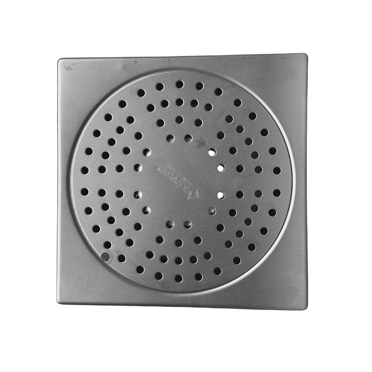 Sifon Asvox din oțel inoxidabil, pietonal, orizontal, cu următoarele dimensiuni, lungime 200 mm, lățime de 200 mm și înălțime de 155 mm. Soluția ideală pentru gestionarea eficientă a apei.