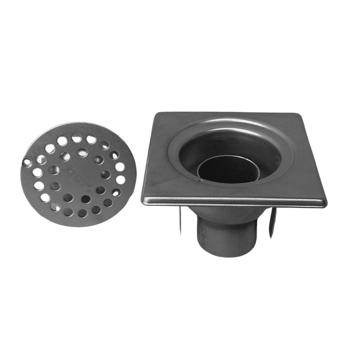 Sifon Asvox din oțel inoxidabil, pietonal, vertical, cu următoarele dimensiuni, lungime de 100 mm, lățime de 100 mm și înălțime de 70 mm. Soluția ideală pentru gestionarea eficientă a apei.