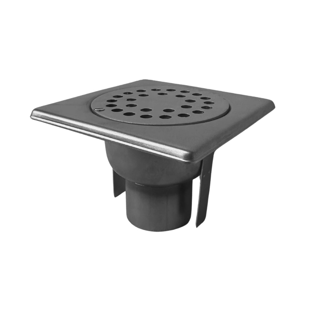 Sifon Asvox din oțel inoxidabil, pietonal, vertical, cu următoarele dimensiuni, lungime de 100 mm, lățime de 100 mm și înălțime de 70 mm. Soluția ideală pentru gestionarea eficientă a apei.