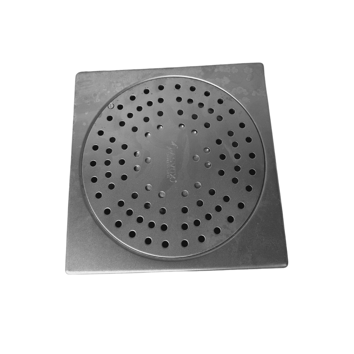 Sifon Asvox din oțel inoxidabil, pietonal, vertical, cu următoarele dimensiuni, lungime de 200 mm, lățime de 200 mm și înălțime de 80 mm. Soluția ideală pentru gestionarea eficientă a apei.