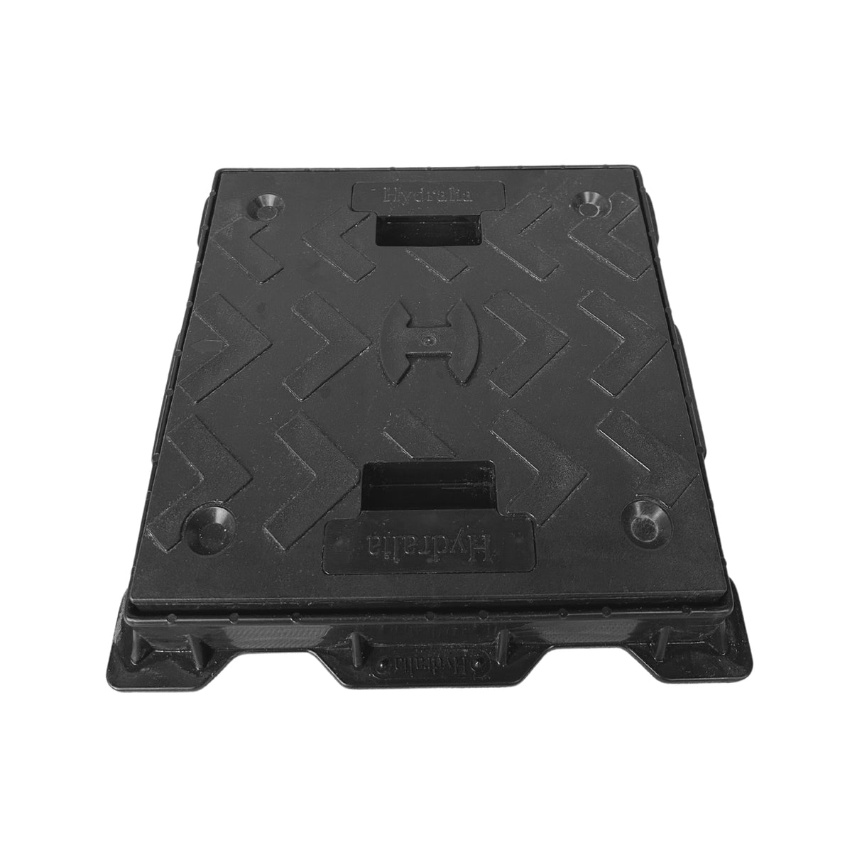Capacul cu ramă din polipropilenă, dimensiuni 200x200 mm, este soluția ideală pentru protecția căminelor și acces facil în diverse aplicații. Trafic pietonal, 1.5 tone.