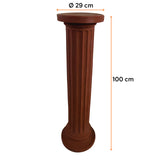 Coloana Decebal din LLDPE de culoare maro, cu dimensiunile următoare, înălțime 100 cm și diametru 29 cm.