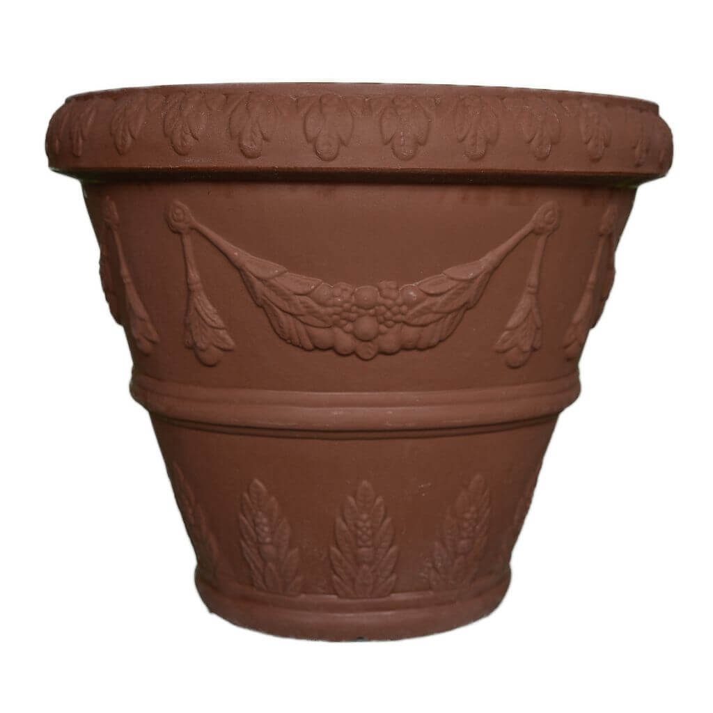 Ghiveci PORTOFINO din LLDPE de culoare maro, cu diametru de 63 cm si cu inaltimea de 52 cm