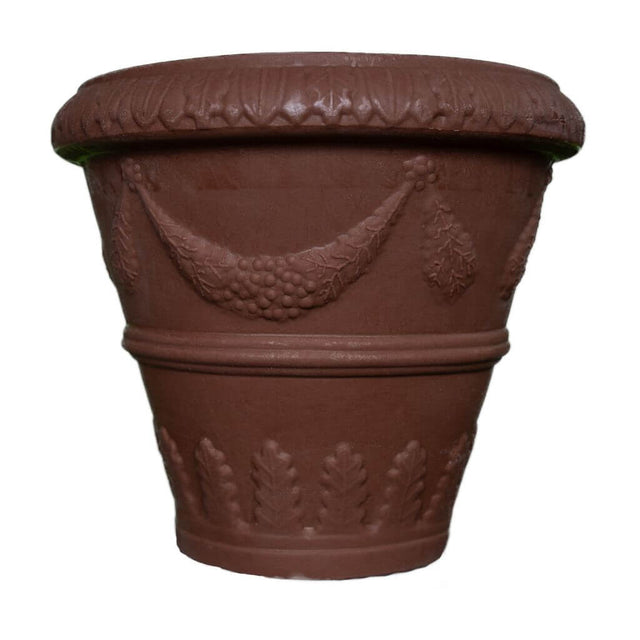 Ghiveci RIMINI din LLDPE de culoare maro, cu diametru de 45 cm si inaltimea de 50 cm