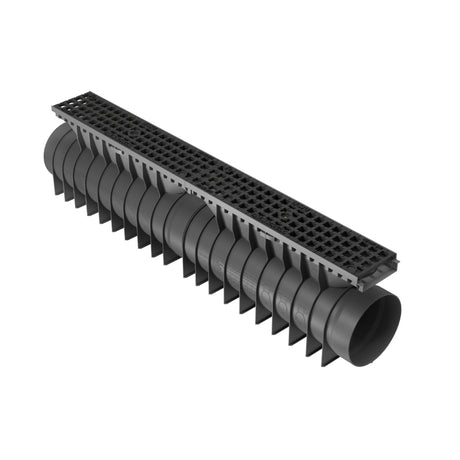 Rigolă Gimani Construct Go cu Grătar din Fontă, 1000x160x245mm, B125, Sistem Fixare