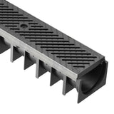 Rigolă Gimani RainPro H70 cu Grătar din Poliamidă C250, 1000x120x93.5mm, Trafic 25 tone