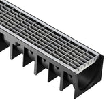 Rigolă Gimani Rain H70 cu Grătar din Oțel Galvanizat B125, 1000x120x92mm, Trafic 12,5 tone