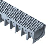 Rigolă Gimani Rain H70 cu Grătar din Polipropilenă A15, 1000x120x92mm, Trafic 1,5 tone