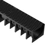 Rigolă Gimani Rain H70 cu Grătar din Polipropilenă A15, 1000x120x92mm, Trafic 1,5 tone