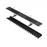 Kit de barete dedicat rigolelor GM Rain și RainPro, conceput pentru a asigura fixarea fermă și stabilitatea grătarelor în cadrul sistemului de drenaj. Acest set de barete garantează o montare sigură și rezistentă, fiind esențial pentru menținerea performanței și durabilității rigolelor în diverse aplicații exterioare. Ideal pentru utilizare în zone rezidențiale, comerciale sau industriale.