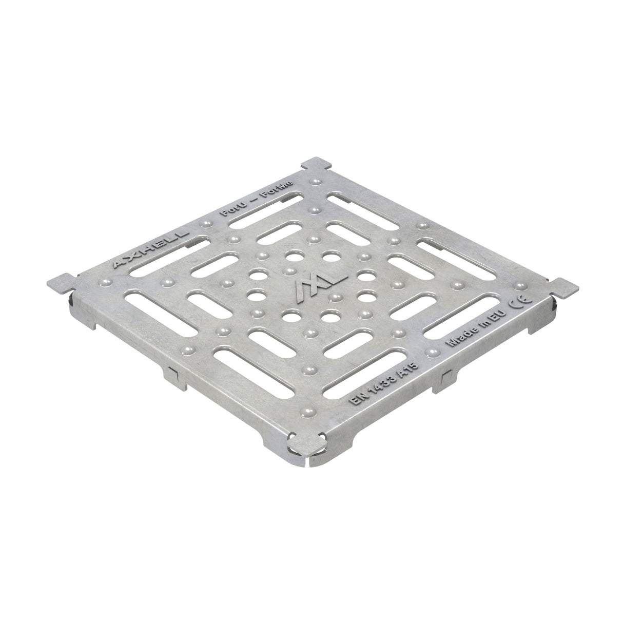 Kit Minicamin si Sifon ForU H30 cu Gratar din Otel Zincat, Clasa de incarcare A15 - Solutie de drenaj eficienta, rezistenta la coroziune, ideala pentru aplicatii rezidentiale.