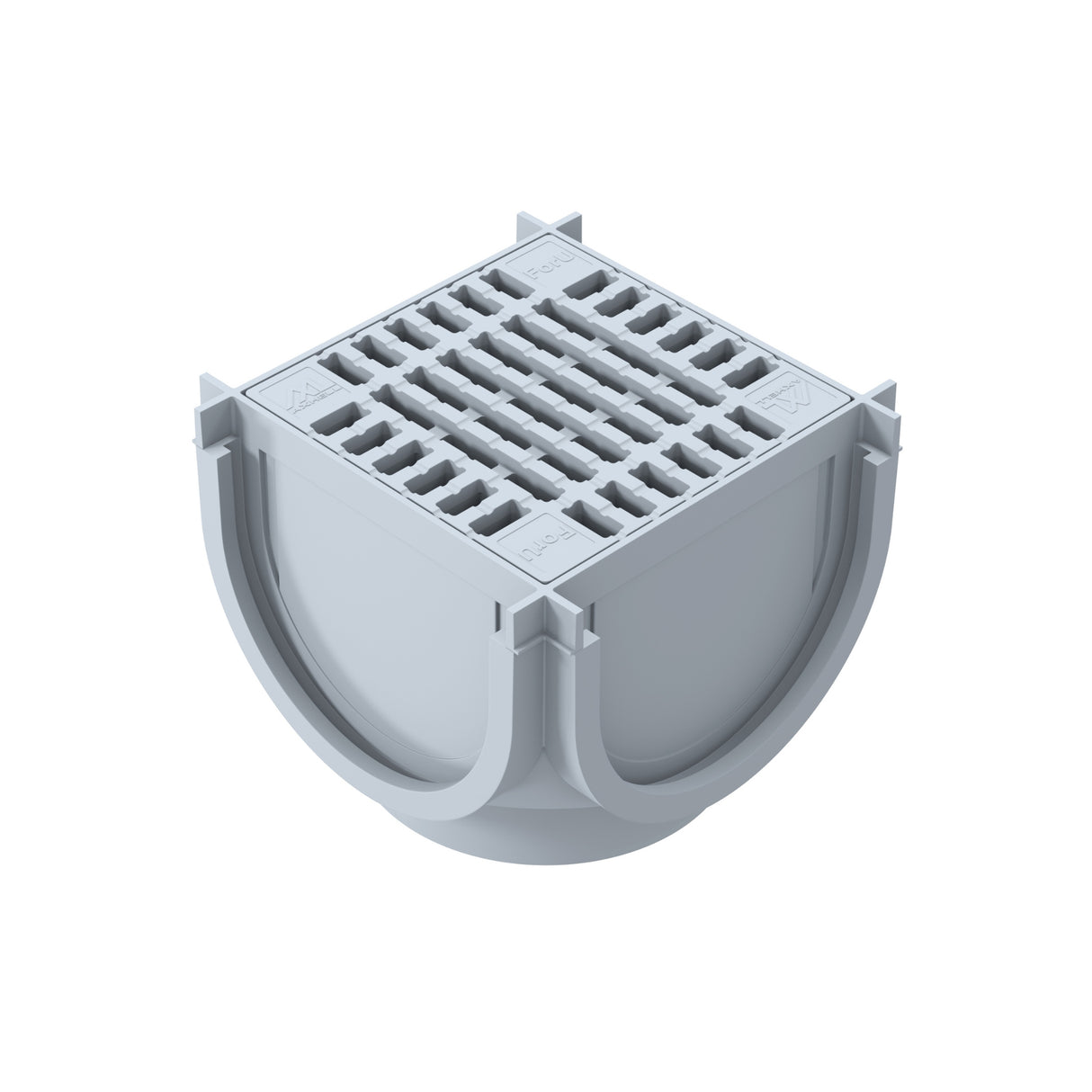 Kit Minicamin si Sifon GM Rain H70 cu Gratar din Plastic Gri, Clasa de incarcare A15 - Solutie de drenaj eficienta, rezistenta la coroziune, ideala pentru aplicatii rezidentiale.