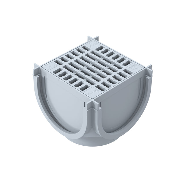 Kit Minicamin si Sifon GM Rain H70 cu Gratar din Plastic Gri, Clasa de incarcare A15 - Solutie de drenaj eficienta, rezistenta la coroziune, ideala pentru aplicatii rezidentiale.