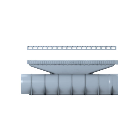 Rigola de drenaj GM One din polipropilena gri, dimensiuni 540x116x195mm, cu clasa de incarcare C250