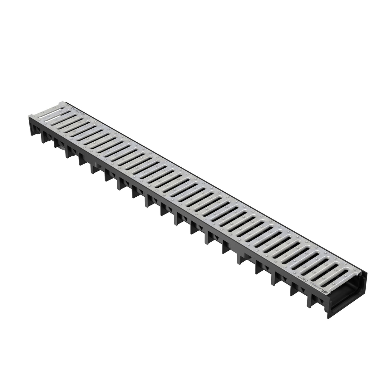 Rigola drenaj GM Rain H30 cu gratar din otel zincat, destinata utilizarii in exterior. Dimensiuni: 1000 mm lungime, 120 mm latime, 54.5 mm inaltime. Clasa de incarcare A15 potrivita pentru zone pietonale si rezidentiale.
