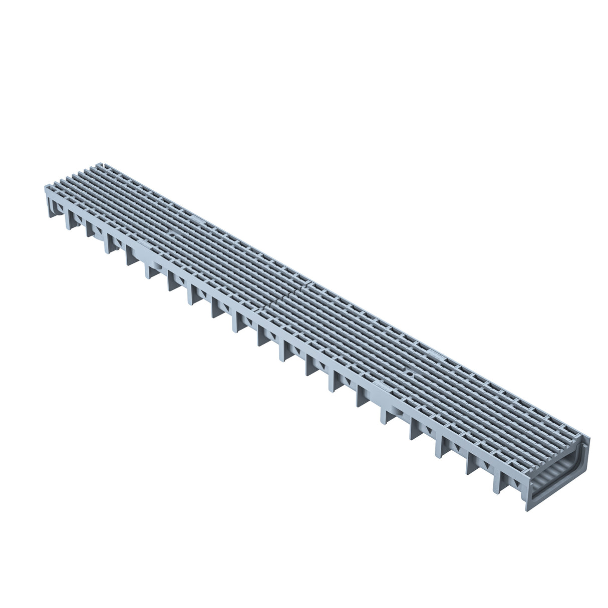 Rigola drenaj GM Rain H30 cu gratar din plastic gri, destinata utilizarii in exterior. Dimensiuni: 1000 mm lungime, 120 mm latime, 54.5 mm inaltime. Clasa de incarcare A15 potrivita pentru zone pietonale si rezidentiale.
