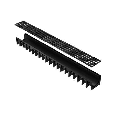 Rigola drenaj GM Rain H70 cu gratar din fonta ductila, destinata utilizarii in exterior. Dimensiuni: 1000 mm lungime, 120 mm latime, 92 mm inaltime. Clasa de incarcare B125 potrivita pentru zone comerciale si industriale.