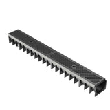 Rigola drenaj GM RainPro H70 cu gratar din material compozit, destinata utilizarii in exterior. Dimensiuni: 1000 mm lungime, 120 mm latime, 93.5 mm inaltime. Clasa de incarcare C250 potrivita pentru zone comerciale si industriale.