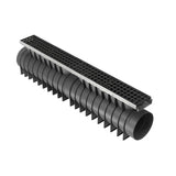 Rigolă Gimani Construct Max cu Grătar Fonta, 1000x160x245mm, C250, Margine Otel Zincat, Sistem fixare