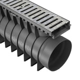 Rigolă Gimani Construct cu Grătar din Oțel Zincat, 1000x160x245mm, A15