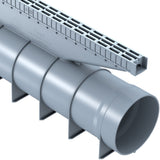 Rigolă Gimani One cu Grătar din Polipropilenă Gri C250, 540x116x195mm, Trafic 25 tone